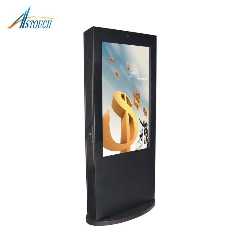 Android/Windows OS Floor Standing Digital Signage 178° Viewing Angle 1920*1080 Resolution
