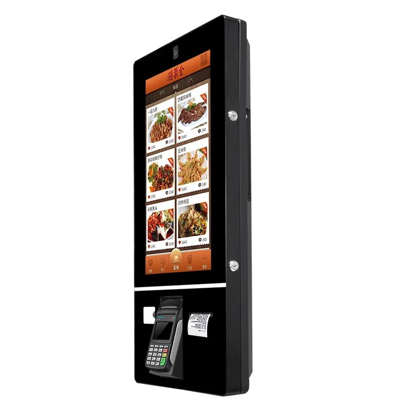 Touchscreen Self Ordering Kiosk With Automatic Ordering And High Security